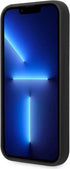 CG MOBILE Guess جراب صلب من السيليكون بتصميم مثلث لهاتف iPhone 14 Pro Max (6.7 بوصة) - أسود