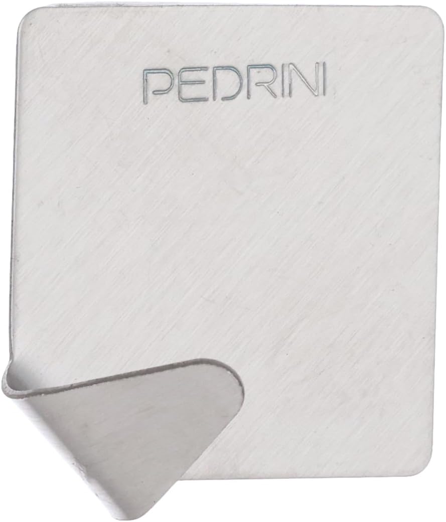 خطافات لاصقة Pedrini Gadget Rombo عملية وأنيقة، مصنوعة من فولاذ مقاوم للصدأ عالي الجودة.