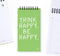 YM Sketch Notebook To Do List - Size (8.5x16cm) | Happy | 80 Sheets