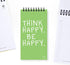 YM Sketch Notebook To Do List - Size (8.5x16cm) | Happy | 80 Sheets