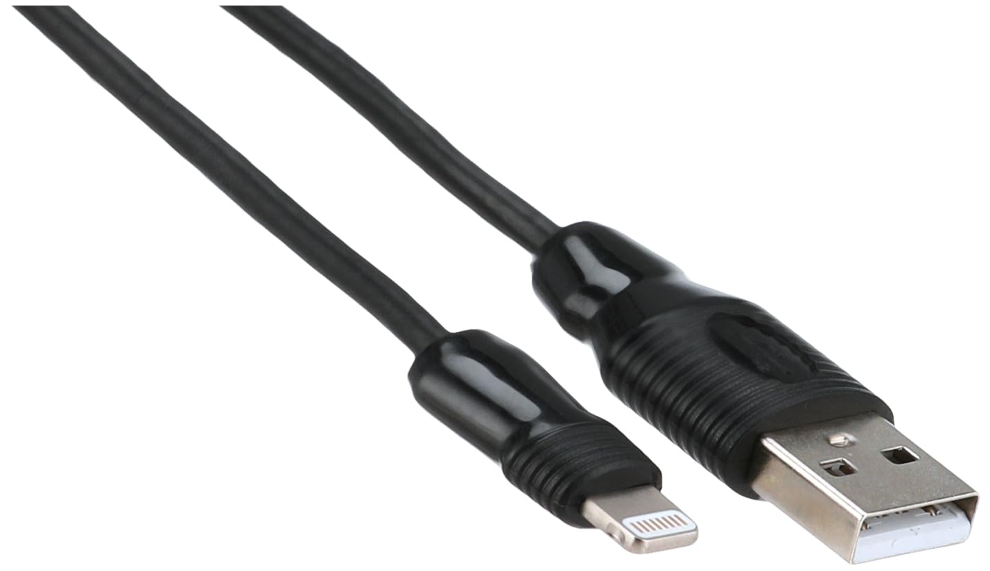 L'AVVENTO MX14B USB CABLE TO LIGHTNING 8 PIN USB CABLE, 1 METER - BLACK