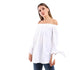 ESLA Long-sleeved Plain Blouse White - Safqqa Egypt