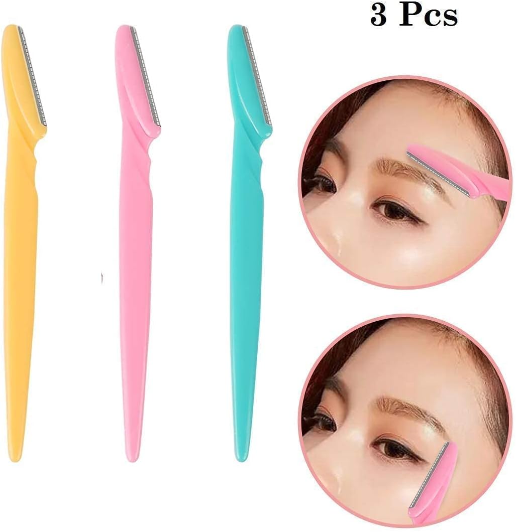 Top Select Eyebrow Painless Facial Hair Remover Razor for Face, Women and Men (Multicolour) (Pack of 1)
