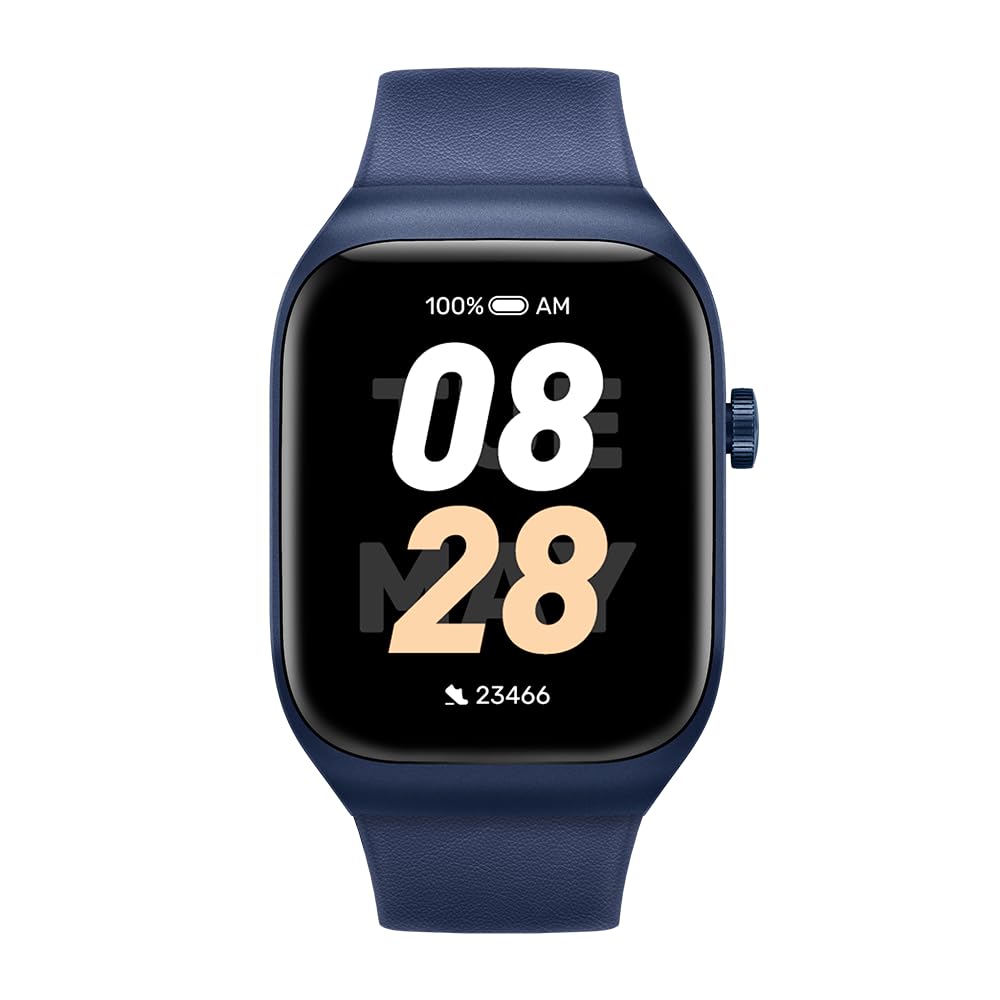 Mibro Smart Watch T2 (Deep Blue) – 1.75" AMOLED Display, Bluetooth Calling, GPS Positioning, 105 Sports Modes, 2ATM Waterproof, 10-Day Battery Life