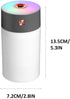 YU WELL Car Mini Humidifier 300ml USB Cool Mist with Rainbow Light White
