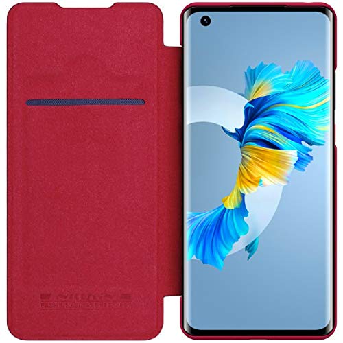 Nillkin Qin Leather Series Cover Case Designed For Huawei Mate 40/Mate 40 E - Red