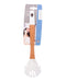 DANNY HOME SK-3246 Eco Wooden Spoon with Silicone Handle, Durable Kitchen Utensil, Pack of 1, Multicolor