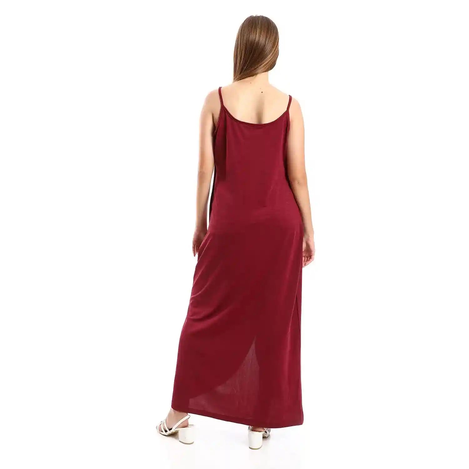 JAMILA Women Casual Dress With Drape And Side Slit DRESS - Safqqa Egypt