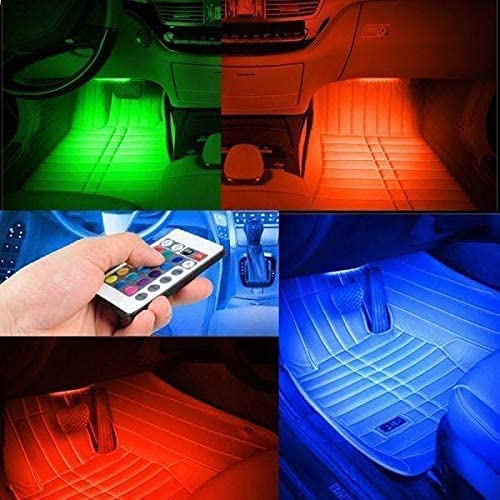 Car Pedals Salon LED Strip Kit with Music Sensor and Remote Control – 8 Colors