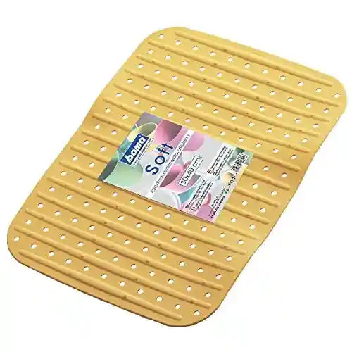Bama Kitchen Sink Mat - Rectangular, Orange, Soft Touch (Made in Italy) - Safqqa