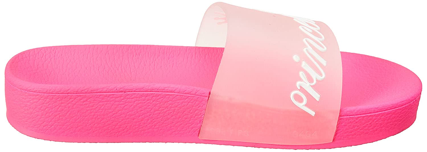 Club Aldo Embossed Princess Letter Print Contrast Sole Slides for Women