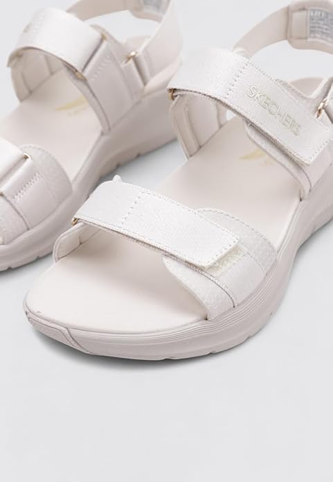 Skechers Women Sandals Off White Casual Comfort Footwear