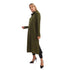 Jamila Women long sleeves soft satin buttoned shirt dress