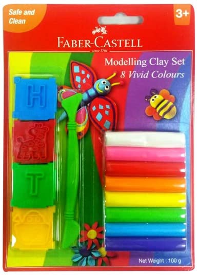 Faber-Castell 8 MODELLING CLAY 100 GM