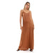 Jamila Women Spaghetti Sleeves Long Dress with Side Pockets - Safqqa Egypt