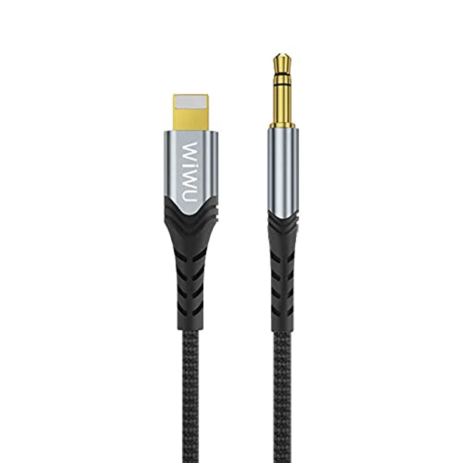 Wiwu 3.5mm audio stereo cable compatible lightning 1.5m, black