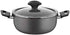 Papilla FRED 30 cm Deep Casserole, Black, Gas Stove Compatible, Made in Turkey, Minor Scratch- Damage Box