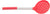 Kitchenware Silicone Ladle with Stainless Steel Handle Red Silver