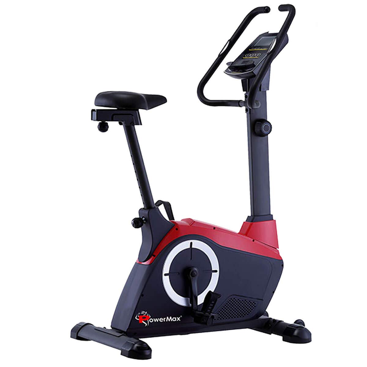 PowerMax Fitness BU-900 Magnetic Upright Bike for Adults, Home Use