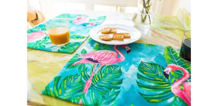 Flamingo Place Mat Set Multicolor