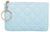 Premium Full-Grain Leather Mini Coin Purse & Keychain – Quilted RFID Wallet with Top Zipper for Men & Women