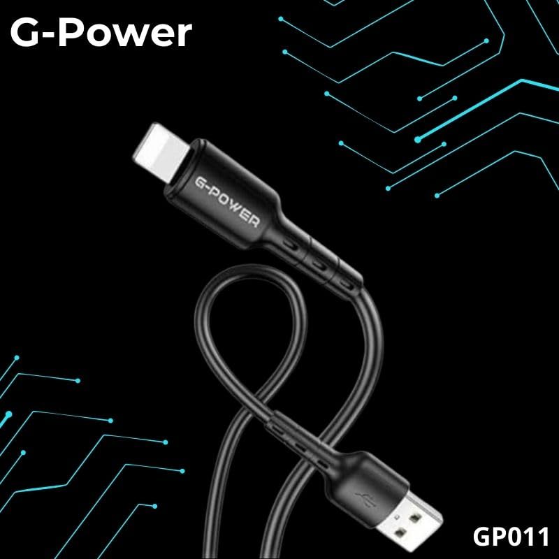 G-Power GP011 USB to Lightning Charging & Data Cable 1M – Fast Transfer, Smart Design