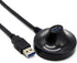 كينديكس KX 2607 محول تمديد واي فاي لاسلكي USB 3.0 عالي السرعة من ذكر إلى أنثى، قاعدة تثبيت واقفة، 1.5 متر - أسود