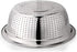 ECVV Stainless Steel Food Strainer Sink Colander Fruit ,28cm , SILVER