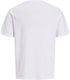 JACK & JONES Men O-Neck T-Shirt White Casual Comfortable Everyday Wear