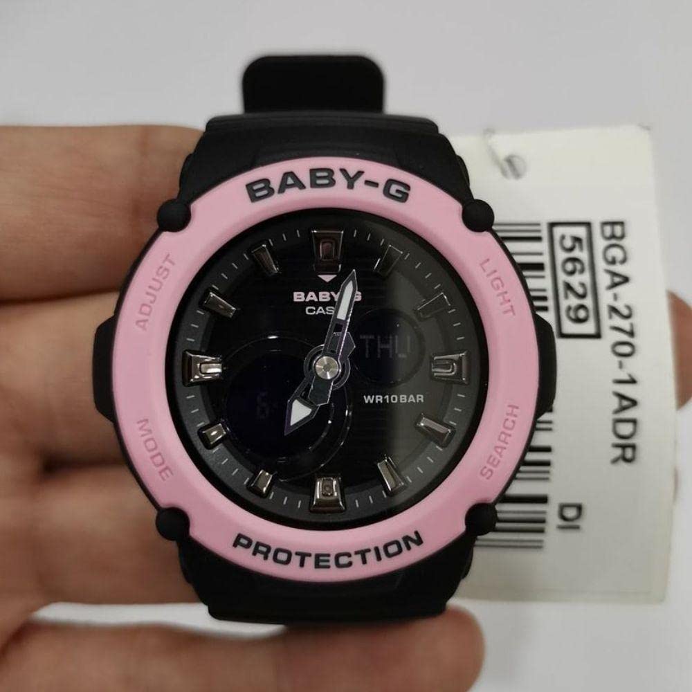 ساعة كاسيو رياضية رقمية بسوار مطاطي، اسود - G-9300GB-1DR