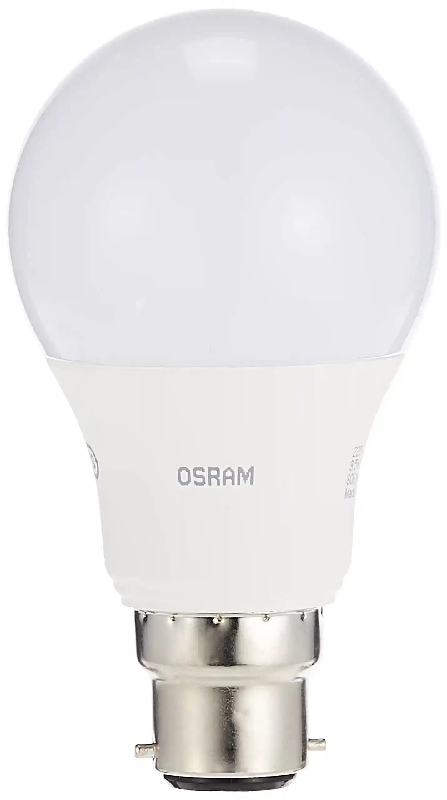 لمبات إل إي دي بقوة ٩٫٥ واط من أوسرام بقاعدة دبوسية B22d تأتي بدرجة ضوء نهاري ٦٥٠٠ كلفن، لتمنح إضاءة قوية وواضحة مع استهلاك منخفض للطاقة. توفر أداءً طويل الأمد وسطوعًا ثابتًا،