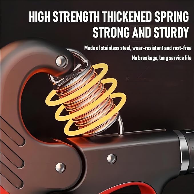 Hand Grip Strengthener, Finger Handgrip Exerciser, Adjustable, 5-100 kg, With Counter - Safqqa Egypt