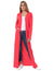 Jamila Women Plain Front Pockets Long Sleeves Maxi Cardigan