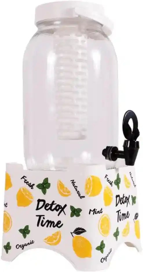 موزع المشروبات من هيرفين بسعة ٥ لترات مع حامل مثالي لتقديم المشروبات الطازجة في المنزل، الحفلات، أو التجمعات الخارجية