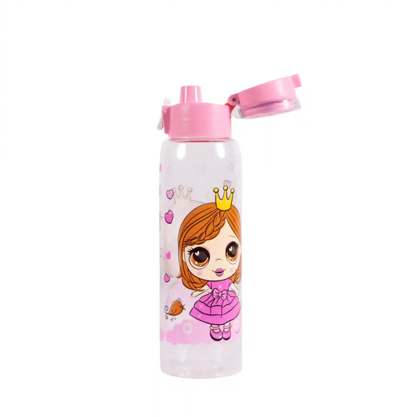 زجاجة مياه هيرفين - سعة 500 مل، متعددة الألوان، مانعة للتسرب، خالية من مادة BPA