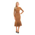 ESLA Long-sleeved Dress Dark Beige - Safqqa Egypt