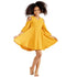 Hermann Teddy CY Cloche Dress-Mustard-12 Years- Regular, girls - Safqqa Egypt