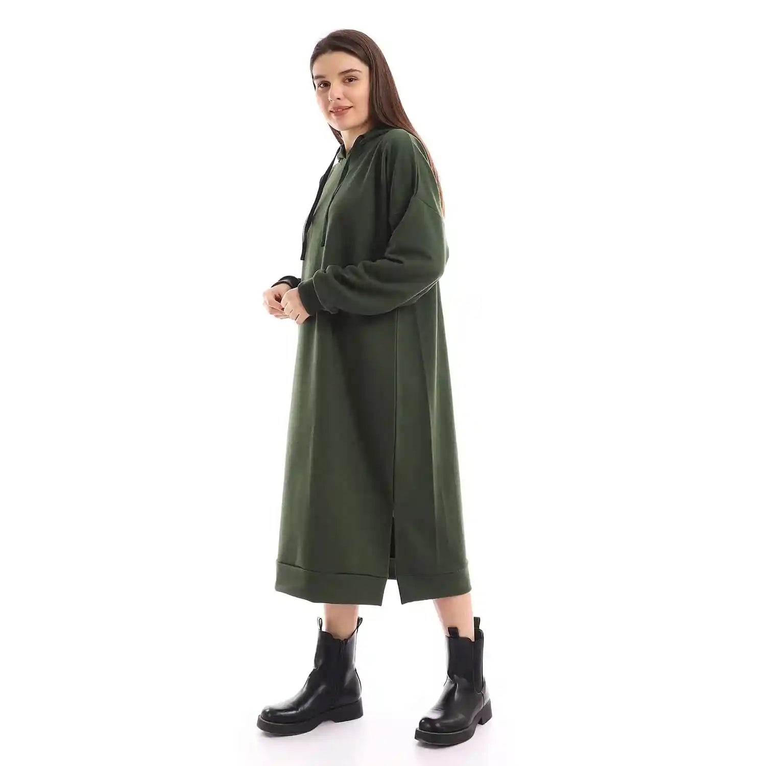 JAMILA Women’s Oversized Plain Long Dress – Safqqa Egypt