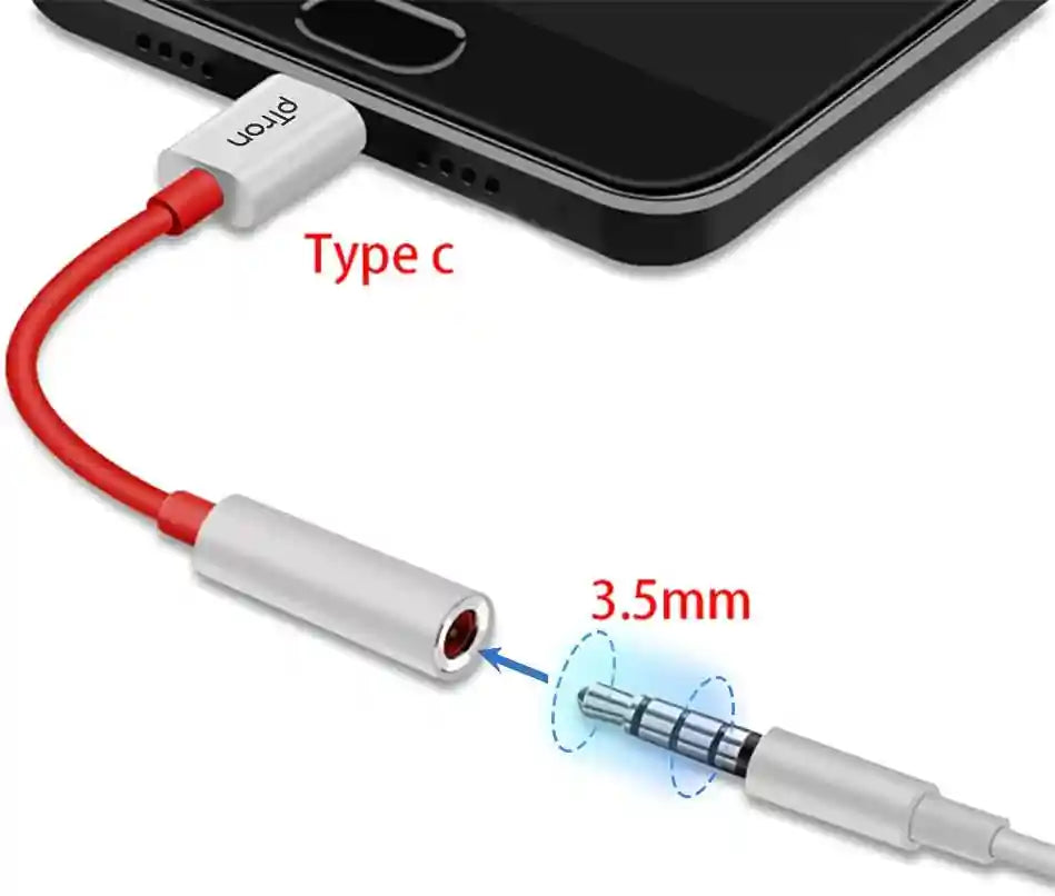 pTron Solero C1 Type-C to 3.5mm Jack Audio Connector – Compatible with Type-C Devices