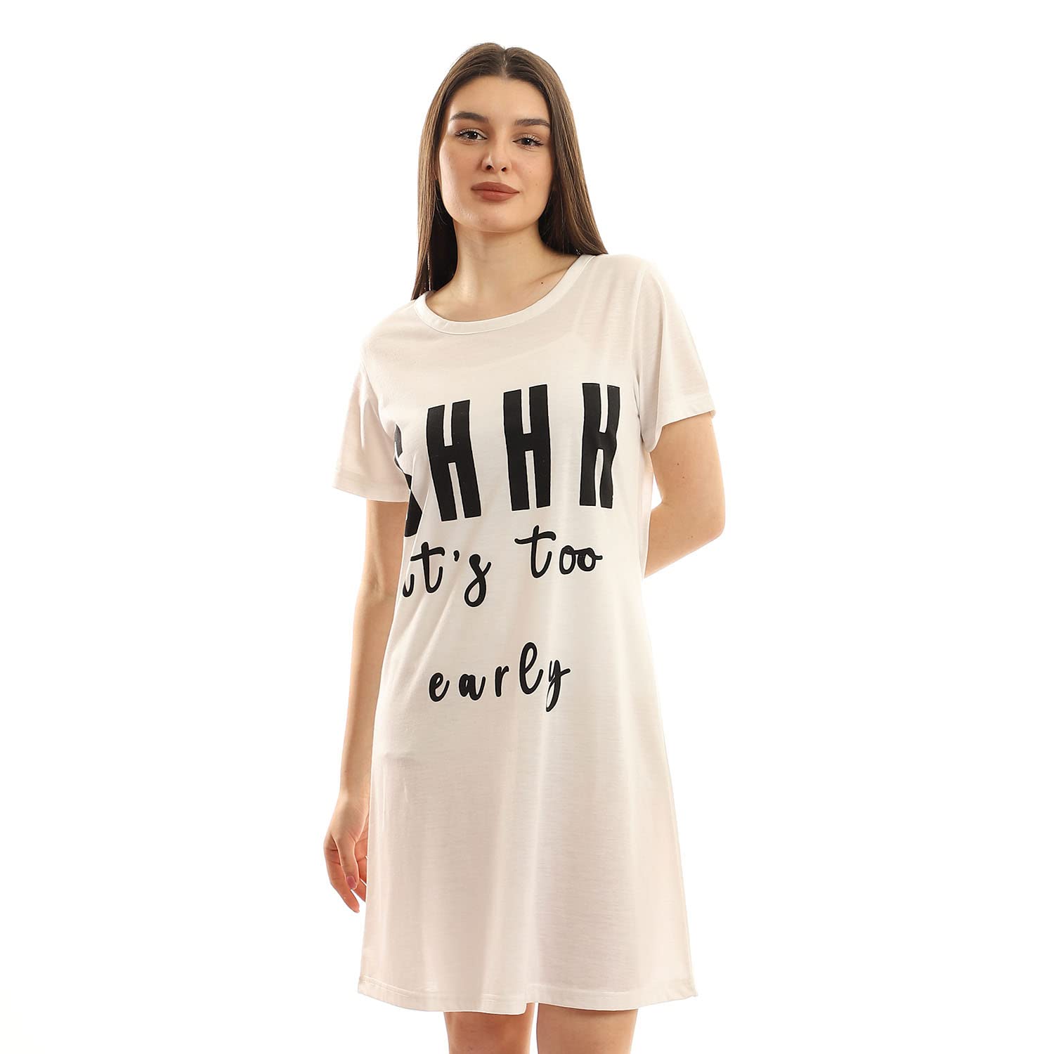 Printed Cotton Slip On Sleepshirt,Comfortable and lightweight for sleeping or lounging