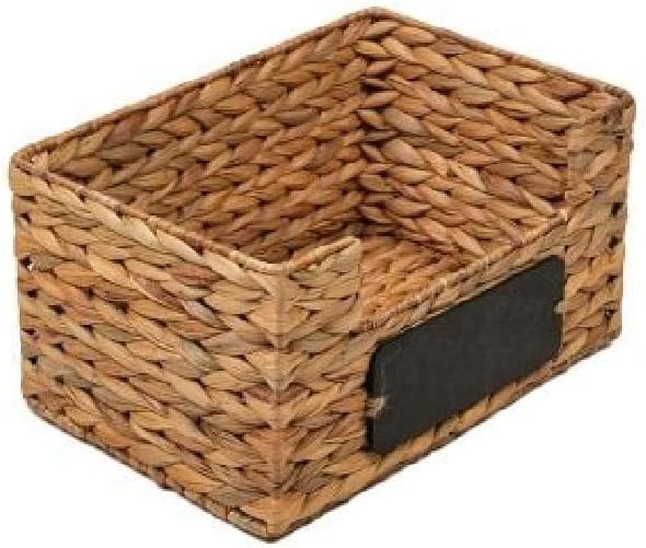 Homesmiths Medium Water Hyacinth Storage Basket 28 x 19 x 15 cm