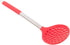 Kitchenware Silicone Ladle with Stainless Steel Handle Red Silver
