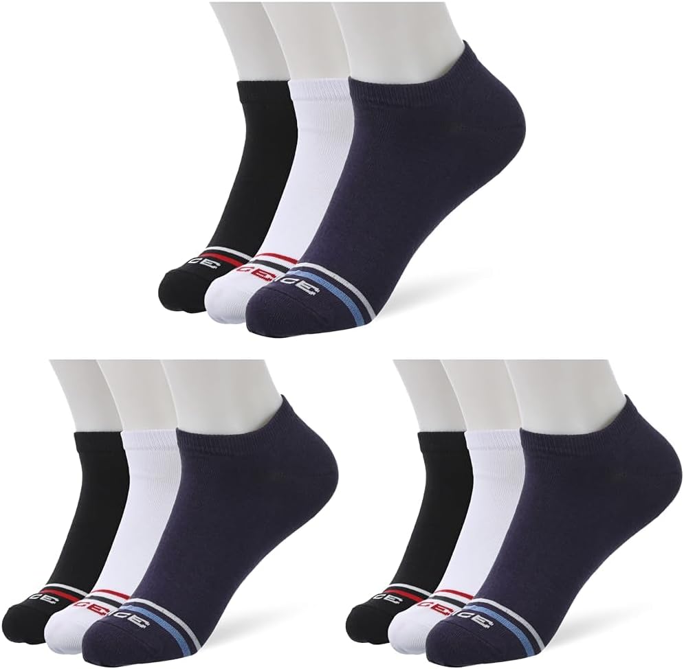 Dice Mens Set of 3 Plain Lycra Sockets Socks (pack of 3)
