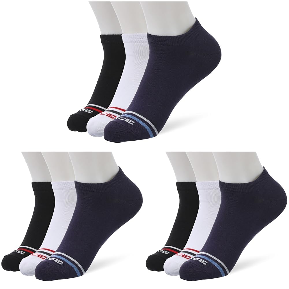 Dice Mens Set of 3 Plain Lycra Sockets Socks (pack of 3)