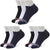 Dice Mens Set of 3 Plain Lycra Sockets Socks (pack of 3)