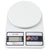 High Accuracy Digital Kitchen Scale 10 Kg - White Electronic Weight Scale - Portable Kitchen Food LCD Display Scales