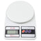 High Accuracy Digital Kitchen Scale 10 Kg - White Electronic Weight Scale - Portable Kitchen Food LCD Display Scales