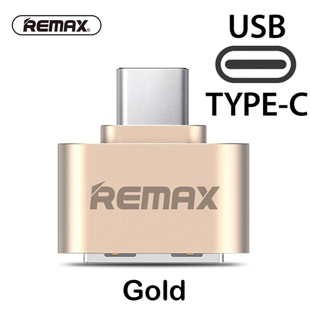 Remax USB Type-C Cable – Fast Charging & Data Sync Cable (Gold, 1 Port)