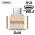 Remax USB Type-C Cable – Fast Charging & Data Sync Cable (Gold, 1 Port)