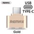 Remax USB Type-C Cable – Fast Charging & Data Sync Cable (Gold, 1 Port)